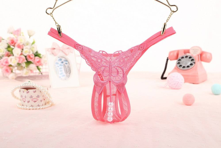 SB - Thong w Pearls 203 - Watermelon Pink photo