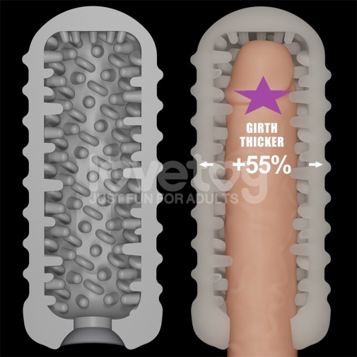 Lovetoy - Knights Ring Vibro 2in1 Sleeve - Wavy photo