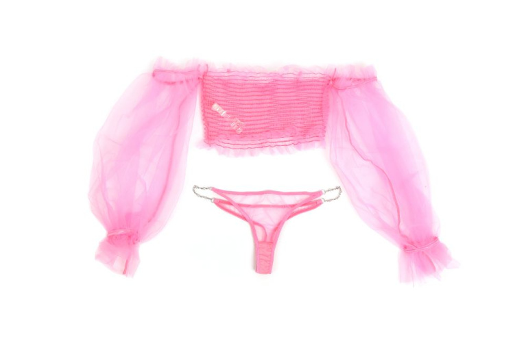 Ohyeah - Sexy Mesh Set - Pink - L photo