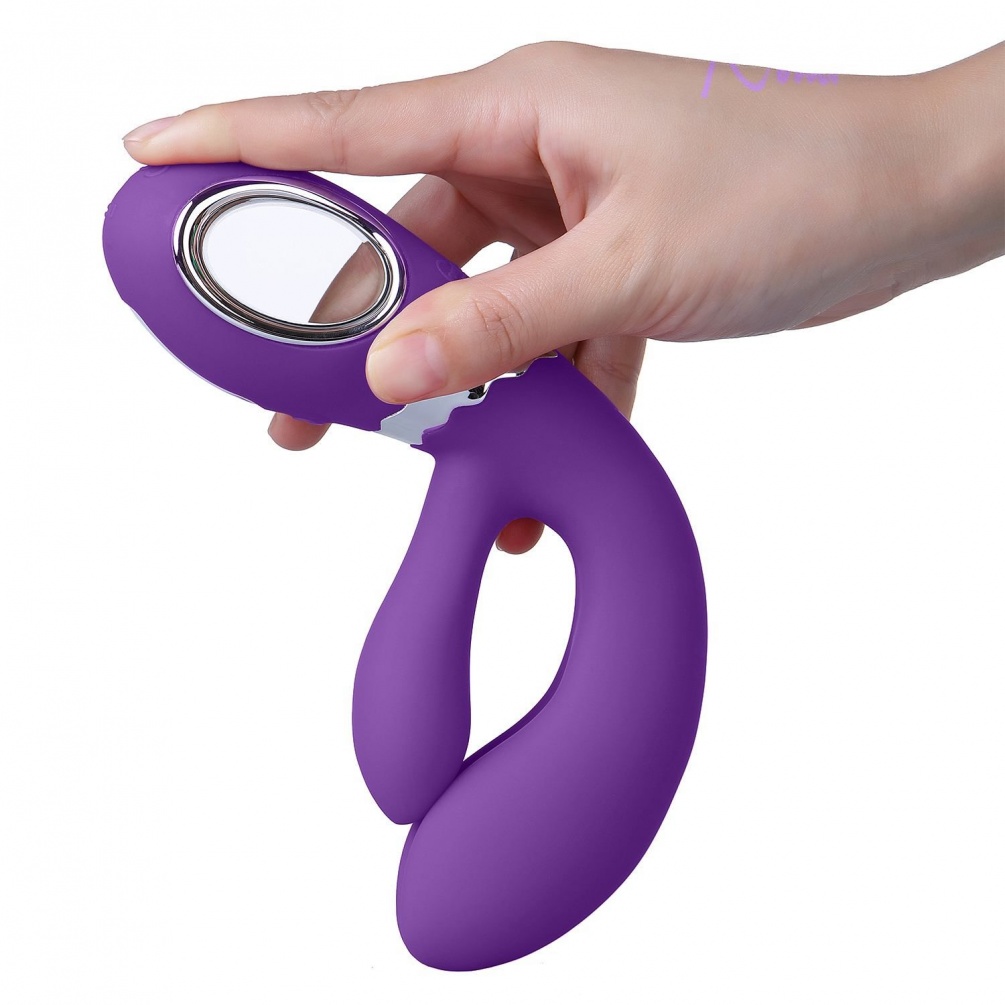 A rechargeable rabbit vibrator for G-spot and clitoral stimu... Nomi Tang - Wild Rabbit - Purple photo-3