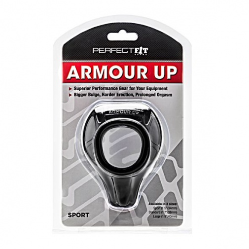 Perfect Fit - Armour Up Sport Cock Ring - Black photo