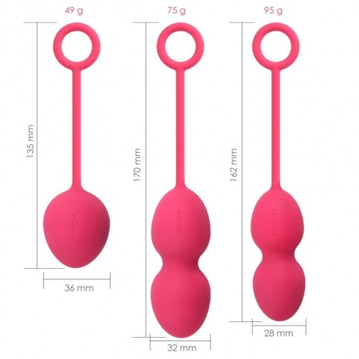 SVAKOM - Nova Kegel Balls - Plum Red photo