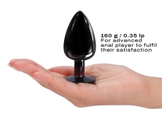 Dorcel - Metal Diamond Anal Plug L - Black photo