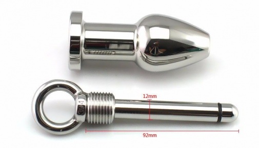 XFBDSM - Anal Plug with Handle - Stainless Steel photo