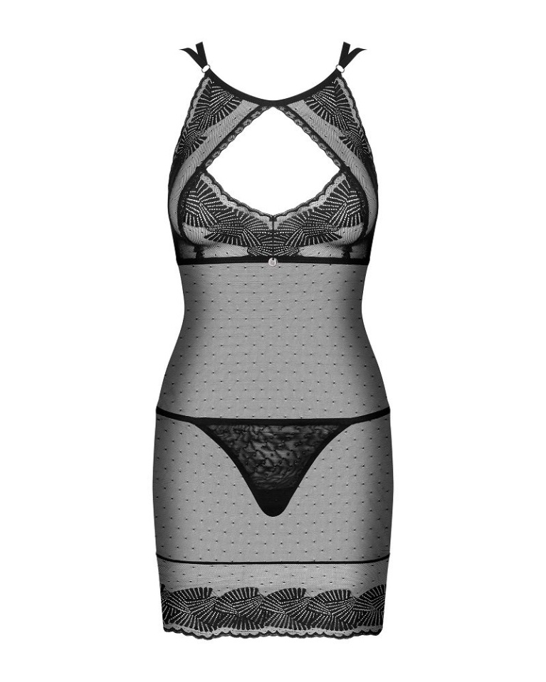 Obsessive - Allastia Chemise - Black - L/XL photo