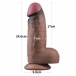 Lovetoy - 9.5" XXL Dual Layered Cock - Brown photo-9