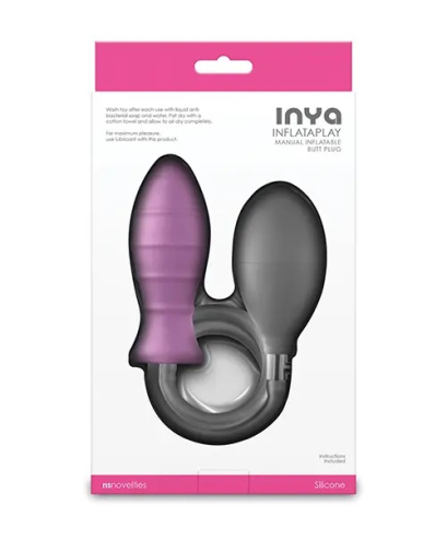 NS Novelties - Inya Inflatable Anal Plug - Pink photo