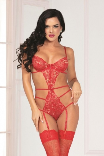 STM - Decadent Desires 连身内衣 - 红色 照片