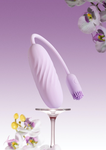 SVAKOM - Plume Interactive Bullet Vibrator - Pastel Lilac photo
