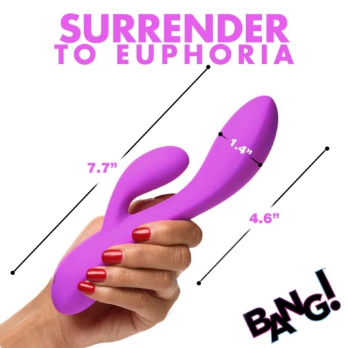 Bang! - 10X Flexible Rabbit Vibrator - Purple photo