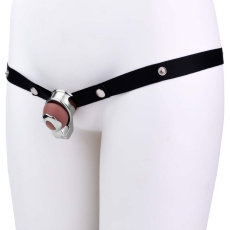FAAK - Metal Chastity Cage 341 w Belt - Black photo