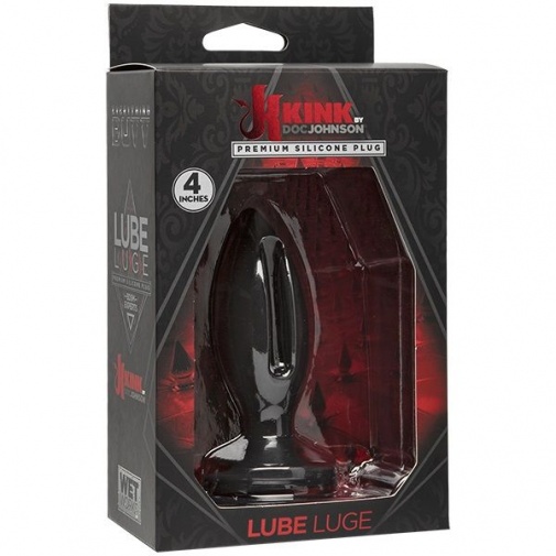 Doc Johnson - Lube Luge Plug 4″ - Black photo