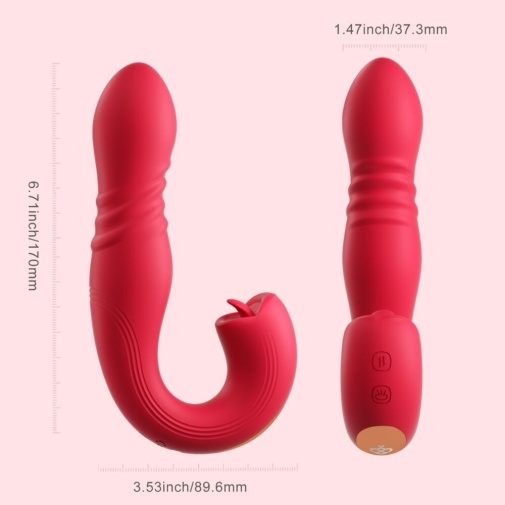 Honey Play Box - Joi Thrust 2 Sensing G-Spot App Vibrator - Red photo