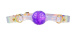 FAAK - Bead Lock Ball Gag S - Purple photo-5