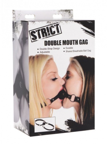 Strict - Double Mouth Gag - Black photo