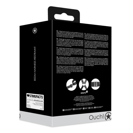 Ouch - BSDM Harness Restraint - Black photo