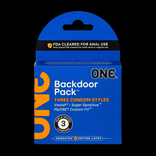 One Condoms - Backdoor Condoms 3's Pack 照片