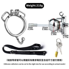 FAAK - Butterfly Chastity Cage 45mm w Belt & Catheter 照片