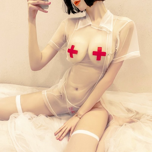 SB - 护士透视制服 - 白色 照片