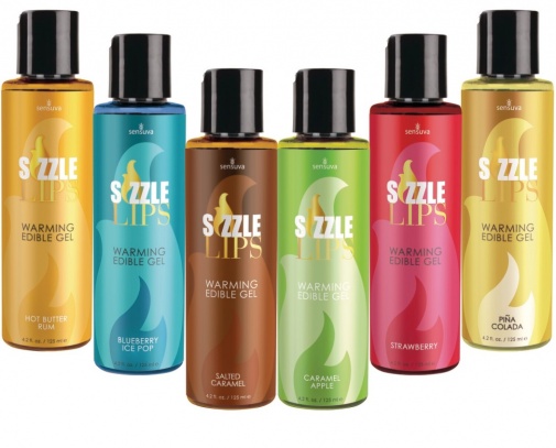 Sensuva - Sizzle Lips Caramel Apple Warming Gel - 125ml photo