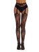 Ohyeah - Floral Pantyhose - Black - 3XL photo-4