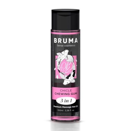 Bruma - 按摩润滑润肤三合一 热感按摩油 口香糖味 - 100ml 照片