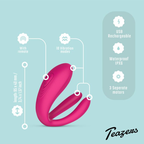Teazers - Couple Vibrator - Pink photo