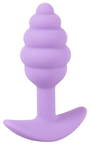 Cuties - Grooved Mini Butt Plug - Purple photo