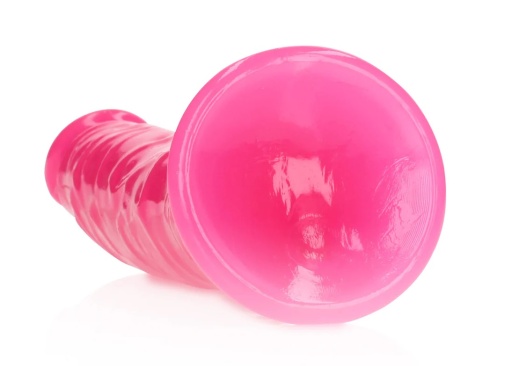 RealRock - 7" Glow Slim Realistic Dildo - Pink photo