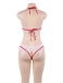 Ohyeah - Nurse Crotchless Teddy Costume - White - XL 照片-6