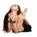 Ouch - Old School Tattoo Hand Cuffs - Black photo-2