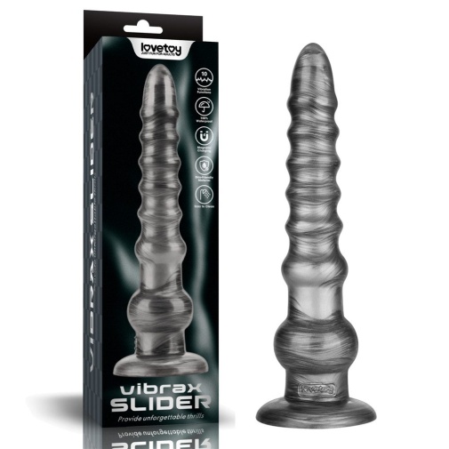 Lovetoy - 12.5" King Sized Vibrax Slider - Grey photo