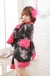 SB - Kimono S124 - Black/Pink photo-2