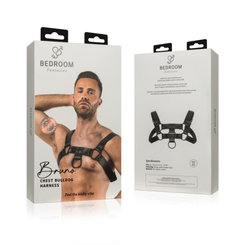 Bedroom Fantasies - Bruno Chest Harness - Black photo