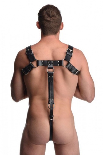 Strict Leather - English Bull Dog Harness w/Cock Strap - Black photo