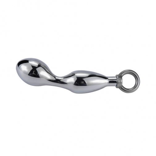 MT - Anal Plug w Handle - Silver photo