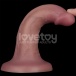 Lovetoy - 6'' 双层柔软震动假阳具 - 肉色 照片-6