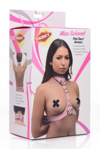 Frisky - Miss Behaved Chest Harness - Pink photo
