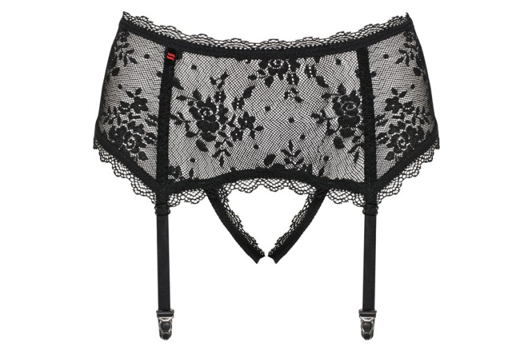 Obsessive - Behindy Garter Belt - Black - S/M photo
