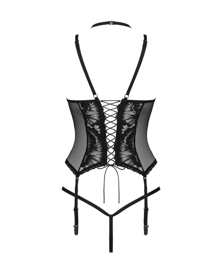 Obsessive - Alessya 紧身束衣 - 黑色 - 加细码/细码 照片