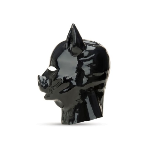 Prowler - Latex Pig Hood - Black 照片