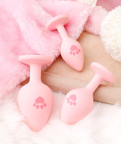 MT - Cat Scratching Anal Plug Set - Pink 照片