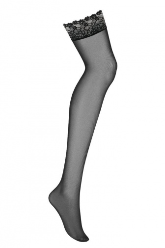 Obsessive - Kisselent Stockings - Black - L/XL photo
