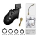 Sevanda - Rattlesnake Chastity Cage Pro Long - Black photo-7