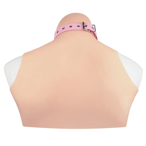 FAAK - Collar w Breast Belt - Pink/Black 照片
