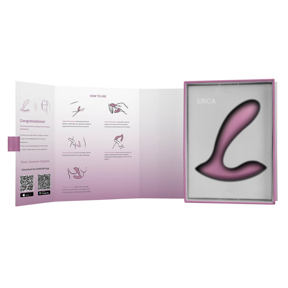 SVAKOM - Erica APP Wearable Vibrator - Romantic Rose photo-14