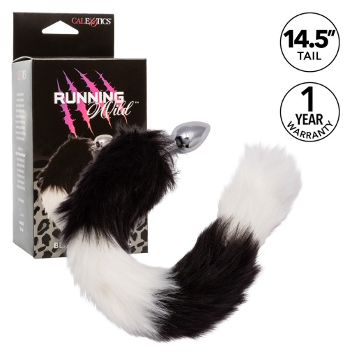 CEN - Running Wild Fox Tail Plug - Black/White photo