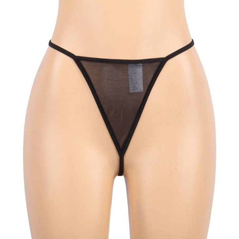 Ohyeah - Soft Sheer Babydoll - Black - XL photo