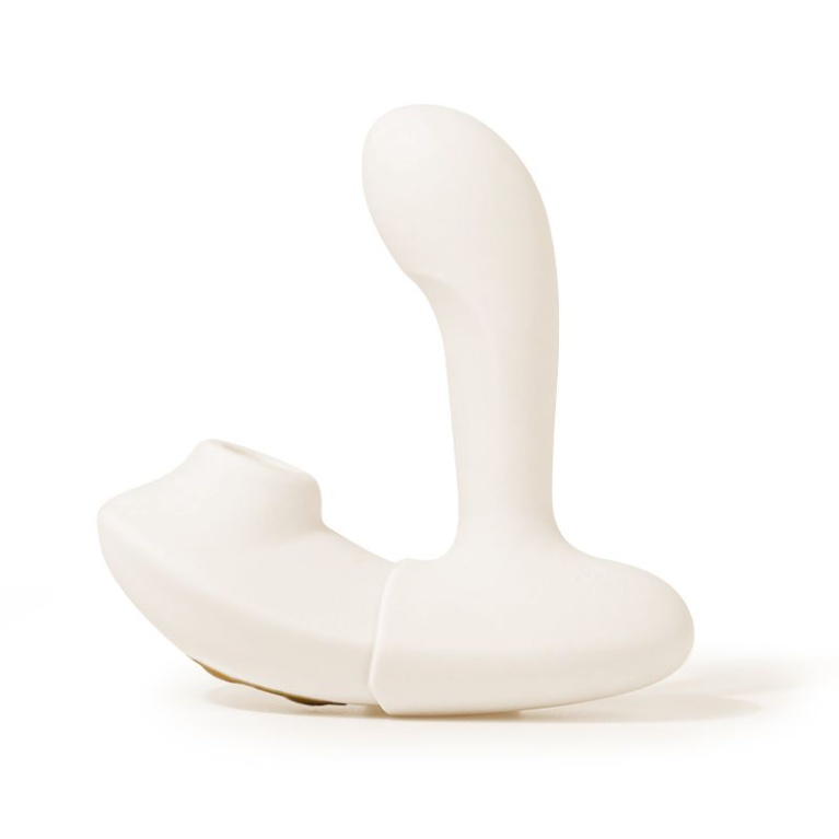 Night Fever 穿戴式遙控 2合1 吸吮震動器 - 象牙白 照片