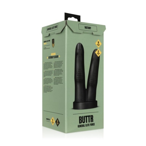 BUTTR - Victory Fingers Butt Plug - Black photo